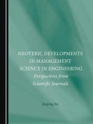 cover image of Neoteric Developments in Management Science in Engineering